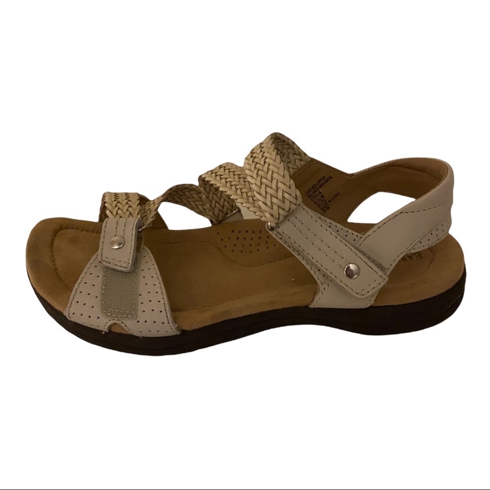 Earth Origins ‘Stella’ Leather Weave Sandal, Sz 8.5W